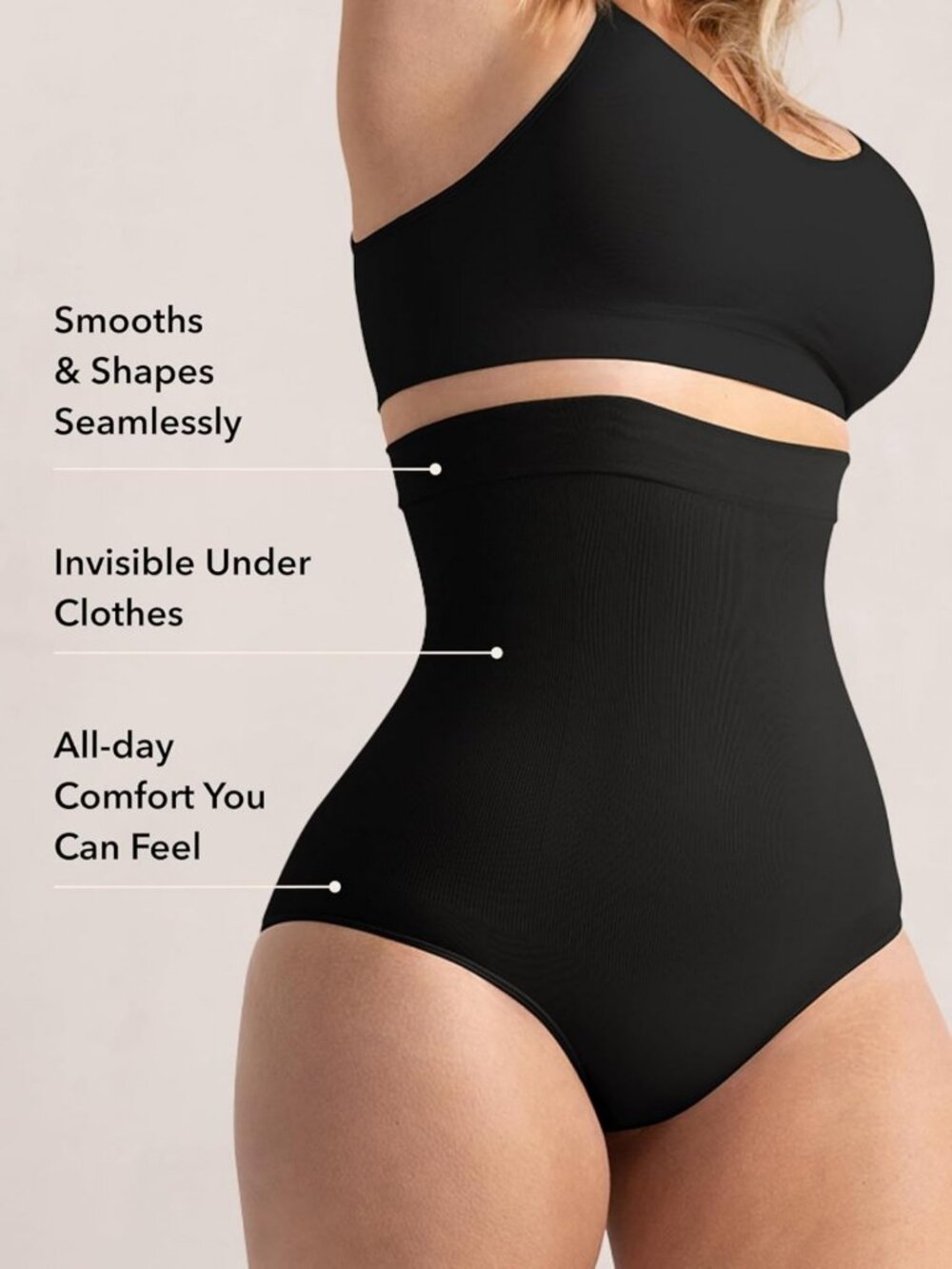 Seamless Tummy Control Shapewear Panty - Body Shaper Underwear for Women - Picture 2 of 5